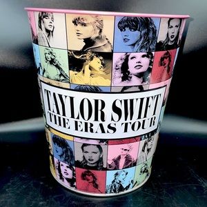 Taylor Swift Pink Popcorn Tin Official Taylor Swift Eras tour